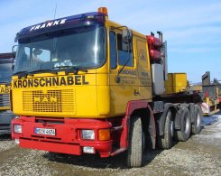 MAN F90 41.502 8x4/4 Schwerlast-Sattelzugmaschine Kronschnabel 1990-1994