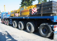 MAN F90 6x4 Sattelzugmaschine Fricke-Schmidbauer mit Kran-Ballast-Auflieger 1986-1994