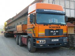 MAN F2000 Evo 33.464 6x4 Sattelzugmaschine Scheder 1998-2000