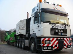 MAN F2000Evo 41.603 8x4/4 Schwerlast-Sattelzugmaschine Schenker 1998- ca. 1999