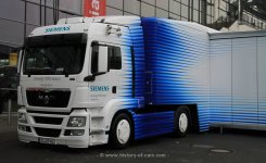 MAN TGX LX 4x2 Sattelzugmaschine Siemens Energy Efficiency Roadshow 2011