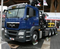MAN TGS 35.480 L 8x4x4 Abrollkipper Hiab Ladekran 2008