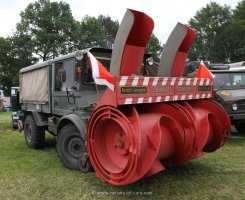 Mercedes-Benz Unimog 406 U80 Schneefr&auml;se Schmidt VF3 1970
