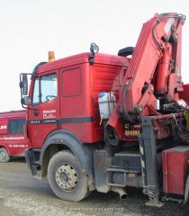 Mercedes-Benz SK94 2644S 6x4 Sattelzugmaschine mit Ladekran Buller 1994-1998