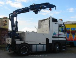 Mercedes-Benz Actros 1857 Megaspace 4x2 Ladekran Schausteller B.Weber 1996-2002