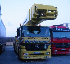 Mercedes-Benz Actros 2640 L flaches Dach 8x4x4 Arbeitsb&uuml;hne Gardemann 1996-2002