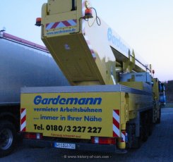 Mercedes-Benz Actros 2640 L flaches Dach 8x4x4 Arbeitsb&uuml;hne Gardemann 1996-2002